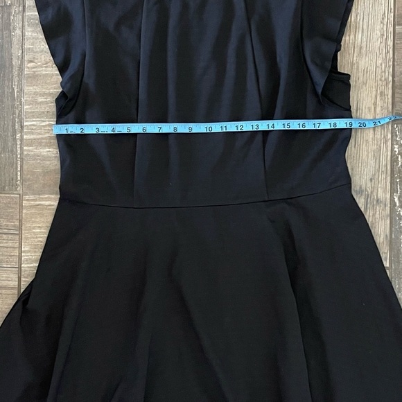 CITY CHIC Frill Shoulder Dress in black size 16 - Picture 10 of 14